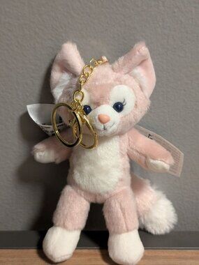 Disneyland Hong Kong Exclusive Duffy and Friends LinaBell Fox plush keychain